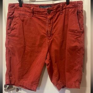 American Eagle Red Cargo Shorts Size 36